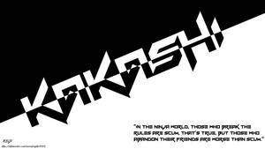 Kakashi 4k Black And White Name Wallpaper