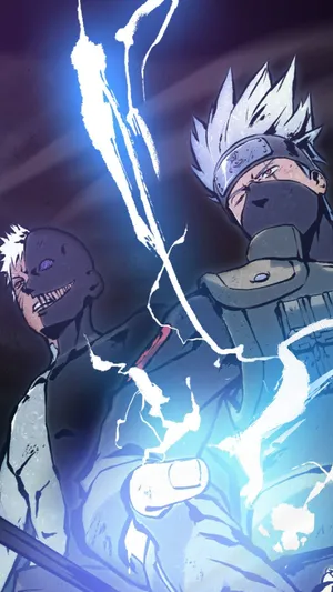 Kakashi And Obito Phone Wallpaper