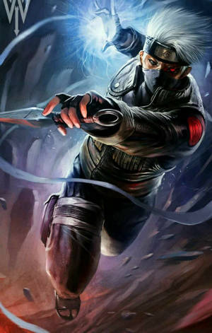 Kakashi Hatake With Raikiri Wallpaper