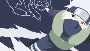 Kakashi Unleashes His Fearsome Chidori Attack Wallpaper