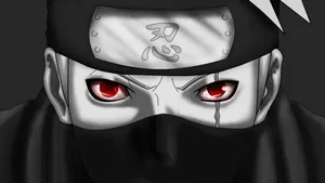 Kakashi With Bright Sharingans Wallpaper