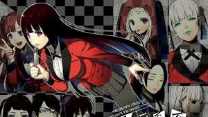 Kakegurui Yumeko And Other Characters Wallpaper