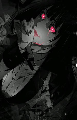 Kakegurui Yumeko Crying With Red Eyes Wallpaper