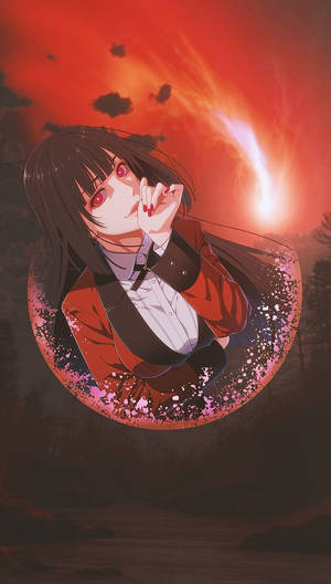 Kakegurui Yumeko Jabam In Bubble Wallpaper