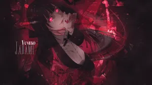 Kakegurui Yumeko Jabami With Red Eyes Wallpaper