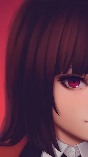 Kakegurui Yumeko's Red Eye Wallpaper