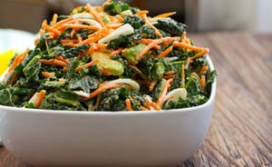 Kale Avocado Salad Wallpaper