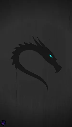 Kali Linux Blue Eyed Dragon Wallpaper