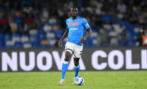 Kalidou Koulibaly Middle Football Field Wallpaper