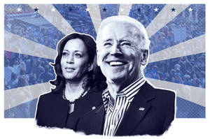 Kamala Harris And Joe Biden Art Wallpaper