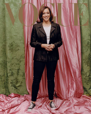 Kamala Harris Vogue Cover Wallpaper