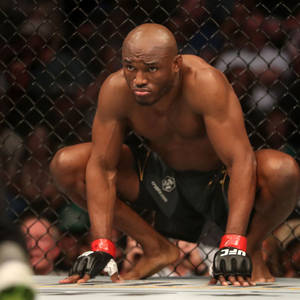 Kamaru Usman Hands Ground Wallpaper