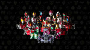 Kamen_ Rider_ Group_ Pose Wallpaper