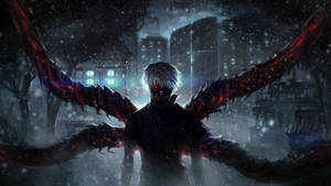 Kaneki Dark Anime Aesthetic Desktop Wallpaper