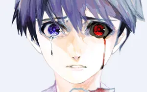 Kaneki Sad Anime Digital Painting Wallpaper