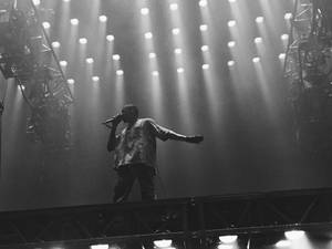 Kanye West Saint Pablo Black And White Wallpaper