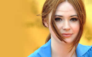 Karen Gillan In A Blue Polo Wallpaper