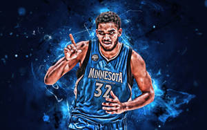 Karl-anthony Towns Enhanced Photograph Wallpaper