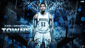 Karl-anthony Towns Silver Name Wallpaper