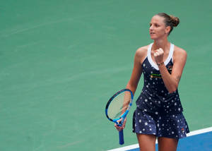 Karolina Pliskova Starry Outfit Wallpaper