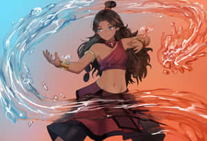 Katara Waterbending Mastery Wallpaper