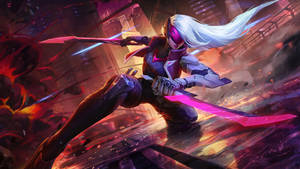 Katarina Cool League Of Legends Look Wallpaper