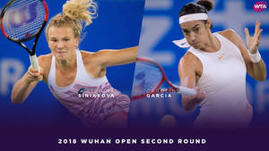 Katerina Siniakova Versus Caroline Garcia Wallpaper