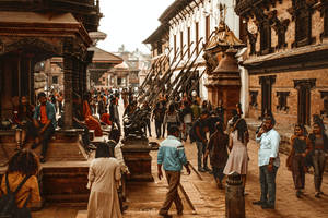 Kathmandu People Durbar Square Wallpaper