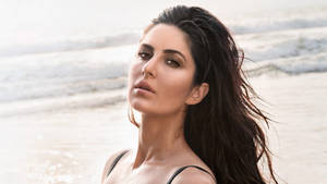 Katrina Kaif Gq Beach Photoshoot Wallpaper