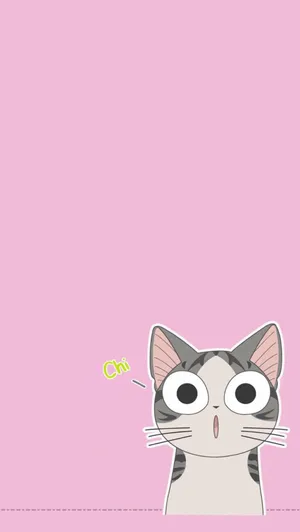 Kawaii Cat Chi Saying Chi Wallpaper