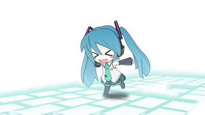 Kawaii Cute Girly Chibi Hatsune Miku Wallpaper