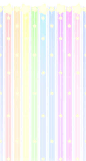 Kawaii Pastel Colorful Rainbow And Stars Wallpaper