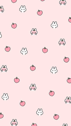Kawaii Pastel Pink Background Wallpaper