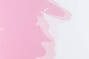Kawaii Pink And White Paint Wallpaper