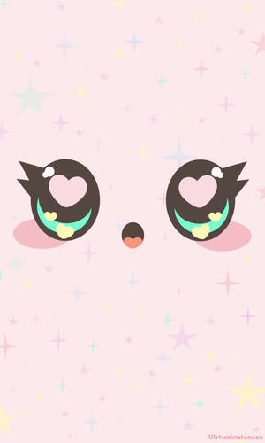 Kawaii Pink Female Animal Wallpaper