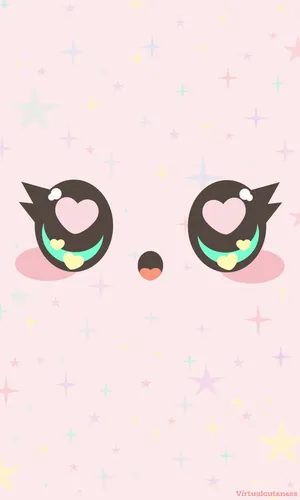 Kawaii Pink Female Animal Wallpaper