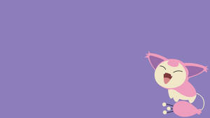 Kawaii Purple Skitty Wallpaper