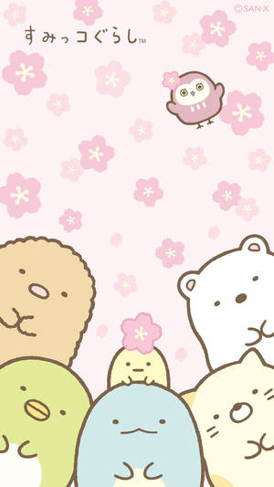 Kawaii Sumikko Gurashi Characters Wallpaper