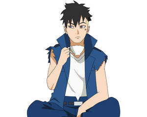 Kawaki Having Tea Wallpaper