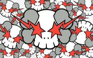 Kaws Bape Star Eyes Wallpaper