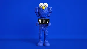 Kaws Blue Bff Wallpaper