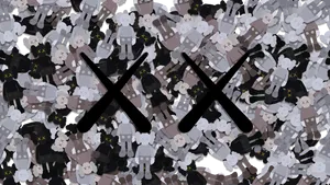 Kaws Companion Logo Art Wallpaper
