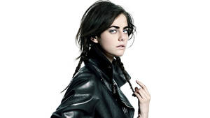 Kaya Scodelario Emo Style Wallpaper