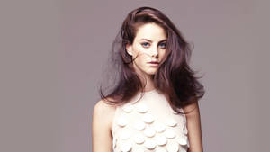 Kaya Scodelario One-sided Hairstyle Wallpaper