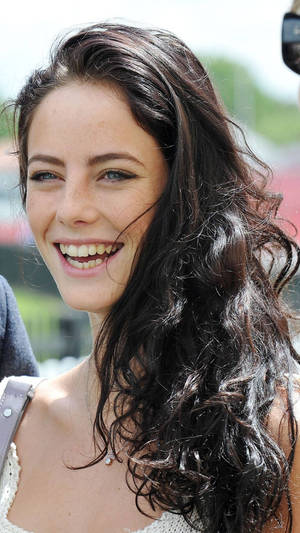 Kaya Scodelario With Precious Smile Wallpaper