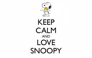 Keep Calm Love Snoopy Wallpaper