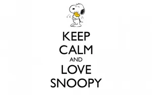 Keep Calm Love Snoopy Wallpaper