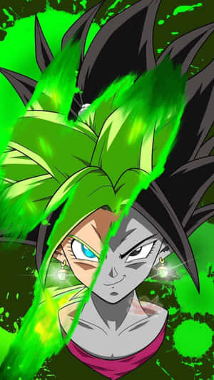 Kefla Super Saiyan Green Aura Wallpaper