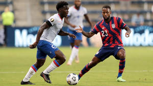 Kellyn Acosta United States Vs. Haiti Gold Cup Wallpaper