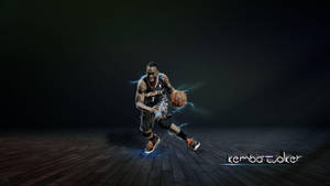 Kemba Walker Black Infinite Floor Wallpaper